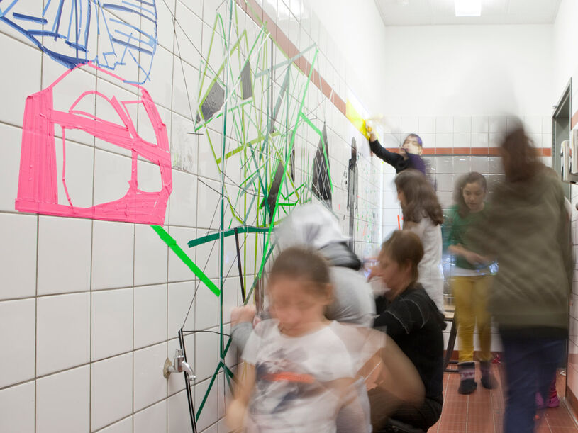 Raumfinder, Schultoilette, Intervention, Partizipation, Modellprojekt, Kunst am Bau